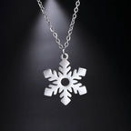 Collier Pendentif Flocon de Neige Argent