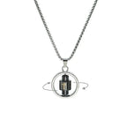 Collier Pendentif  Homme Tournant Anti-Stress