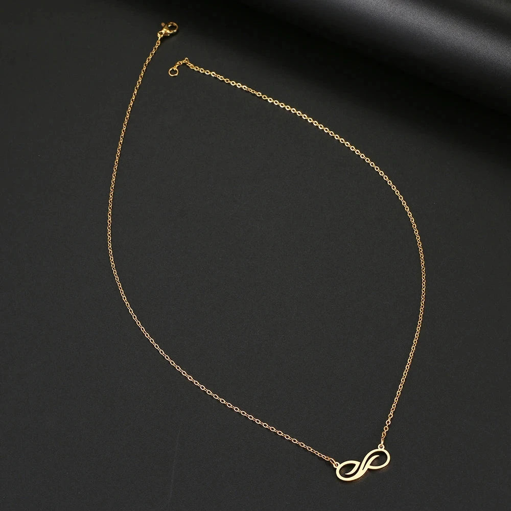 Collier Pendentif Infini Doré Femme or