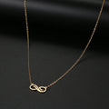 Collier Pendentif Infini Doré Femme or