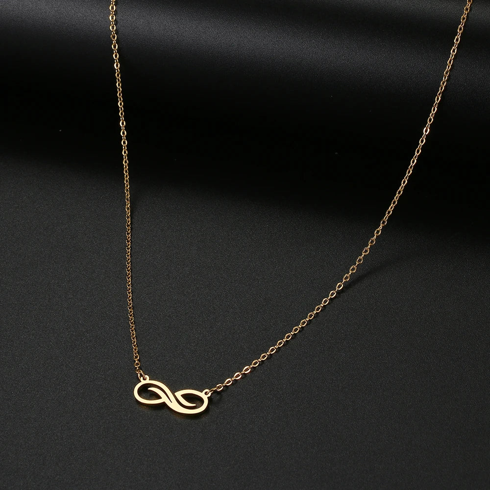 Collier Pendentif Infini Doré Femme or