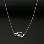 Collier Pendentif Infini et Coeur Femme argent