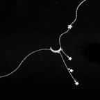 Collier Pendentif Lune Etoile Astres Femme