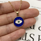 Collier Pendentif Nazar Boncuk Bleu