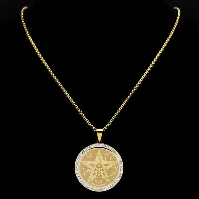 Porte-clés Nœud De Sorcière Tétragramme - Pentagramme Celtique, Protection, Bijou Païen Femme - 7