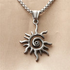 Collier Pendentif Soleil Asymétrique