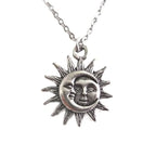 Collier Pendentif Soleil et Lune Homme ou Femme