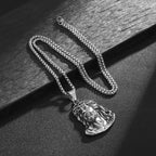 Collier Pendentif Tête de Jésus Christ