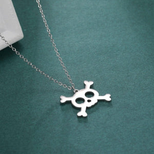 Collier Pendentif Tête de Mort argent