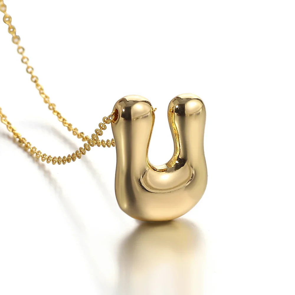 Collier pour femme avec pendentif initiale - lettre