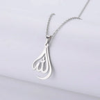 Collier pour homme ou femme avec pendentif Allah arabe musulman islam argent