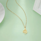 Collier pour homme ou femme avec pendentif Allah arabe musulman islam or