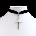 Collier Ras de Cou avec Pendentif Croix D'Ankh