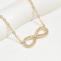 Collier ras de cou avec pendentif infini scintillant