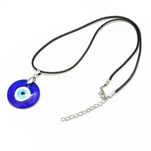 Collier Ras De Cou Avec Pendentif Mauvais Oeil Bleu Turc