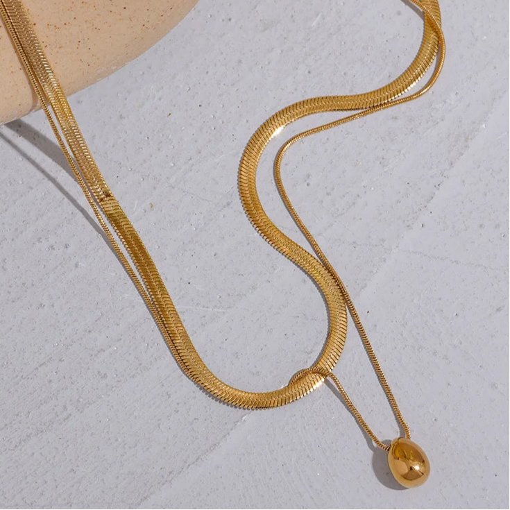 Kaelakee Kaelarihm Suur Veetilk Ripats kuld