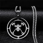 Collier Satanique Pendentif Esprit Démoniaque bael