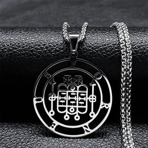 Collier Satanique Pendentif Esprit Démoniaque forneus