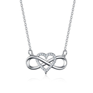 Collier Symbole Infini Pendentif Femme argent