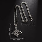 Collier "vie éternelle" noeud de la trinité celte
