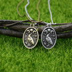 Collier Viking avec Pendentif Corbeau d'Odin type 2