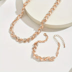 Ensemble queue de poisson crystal - collier et bracelet