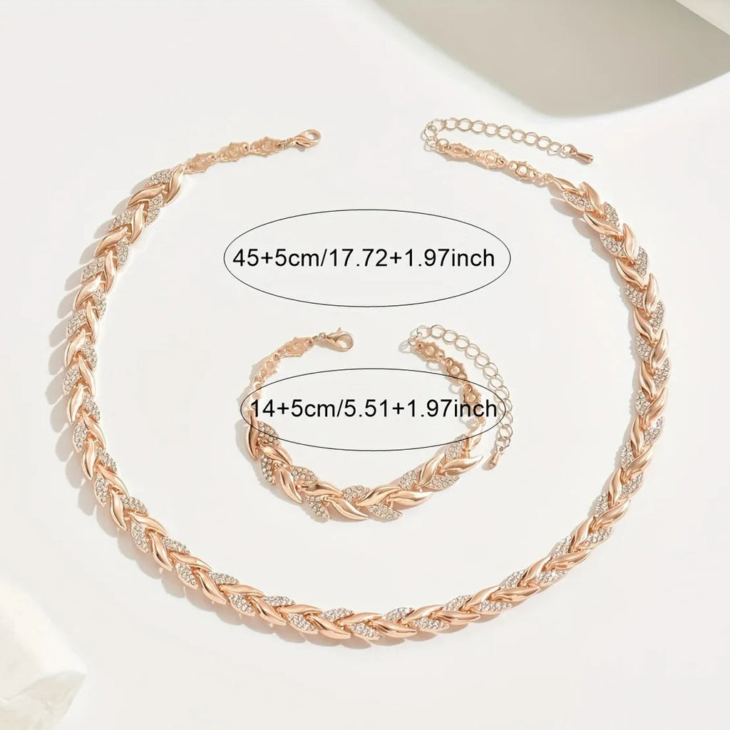 Ensemble queue de poisson crystal - collier et bracelet