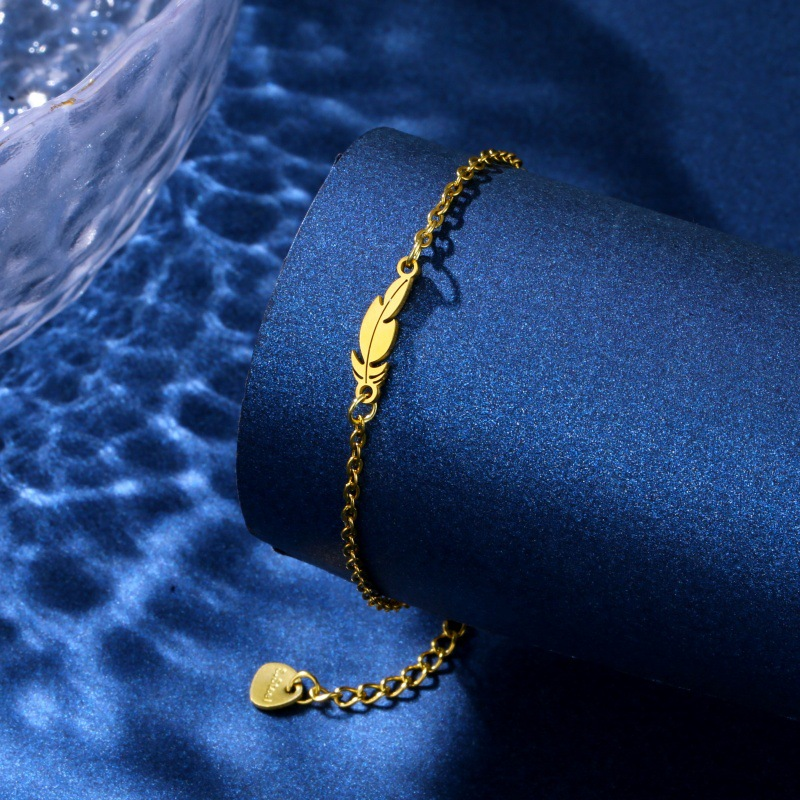Bracelet avec Plume Femme