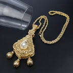 Lange ketting met traditionele hanger voor Arabische bruiloft wit