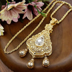 Lange ketting met traditionele hanger voor Arabische bruiloft wit