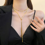 Long Collier De Décolleté Femme