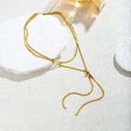 Long Collier De Décolleté Femme