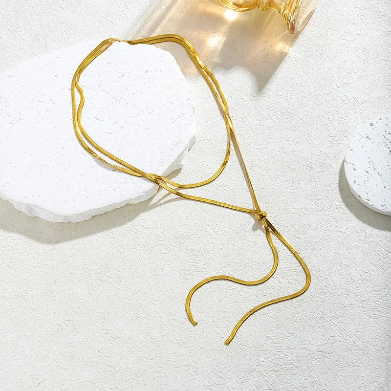 Long Collier De Décolleté Femme