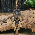Collana con pendente in stile etnico con frange stile 1