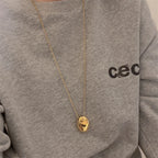 Long Collier Pendentif Grande Goutte d'Eau or