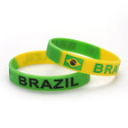 Set aus 2 brasilianischen Silikonarmbändern