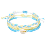 Lot de 3 Bracelets Brésiliens Colorés Imperméables jaune