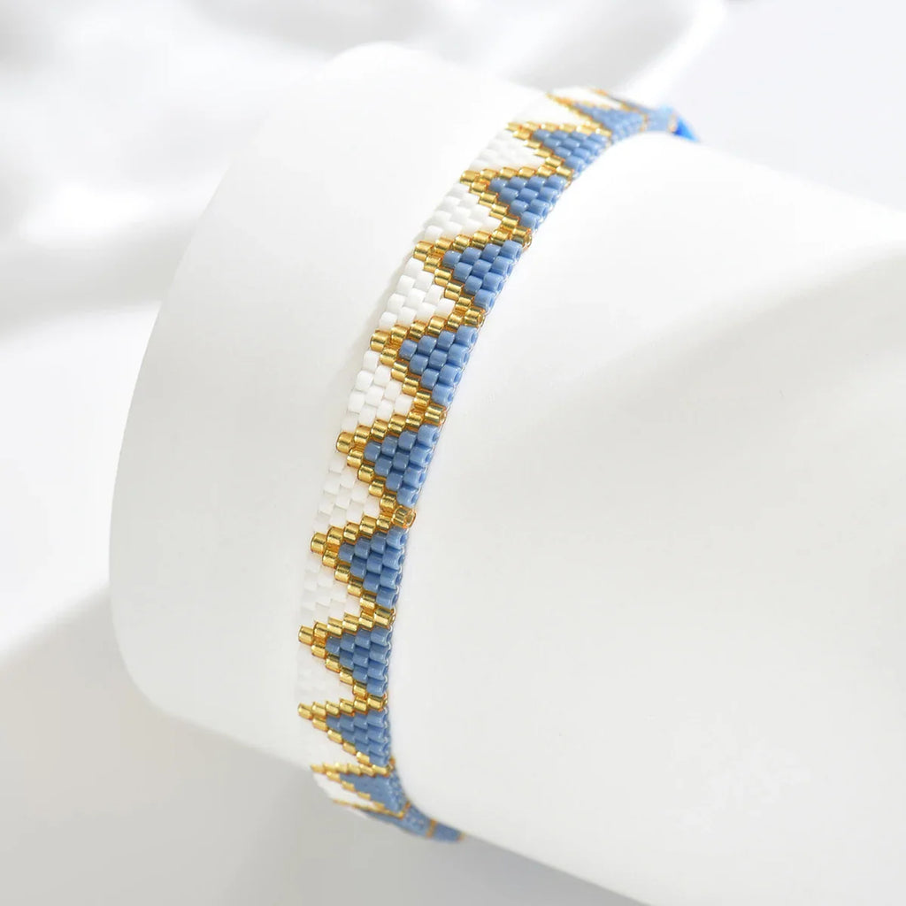 Set aus 3 feinen brasilianischen Armbändern mit traditioneller Flechttechnik