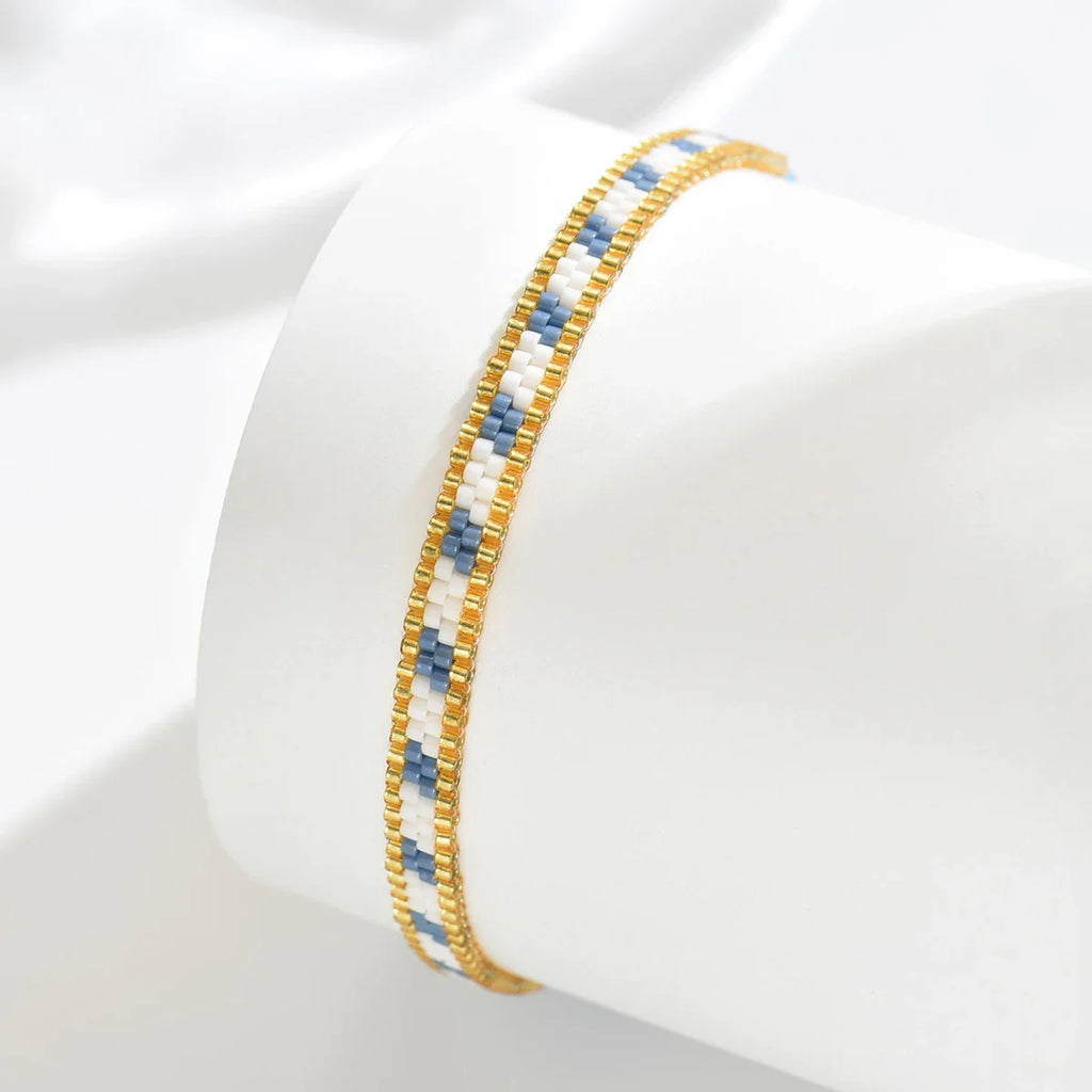 Set aus 3 feinen brasilianischen Armbändern mit traditioneller Flechttechnik