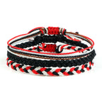 Lot de 3 bracelets brésiliens tressés multicolores