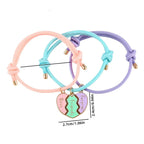 Lot de 3 Bracelets en Corde pour Trio de Meilleurs Amis