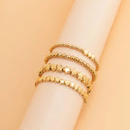 Lot de 4 Bracelets Etoiles or