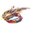 Confezione da 9 braccialetti brasiliani portafortuna multicolore