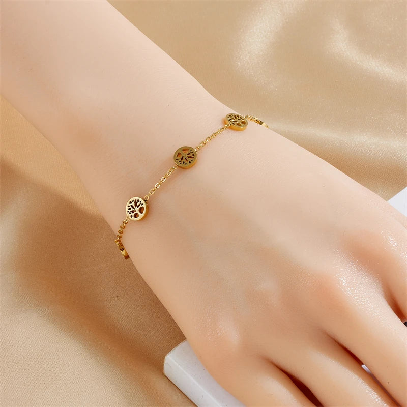 Parure Albero della Vita Collana, Braccialetto e Orecchini