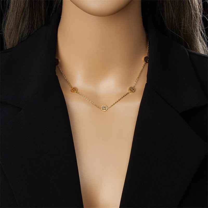 Parure Albero della Vita Collana, Braccialetto e Orecchini