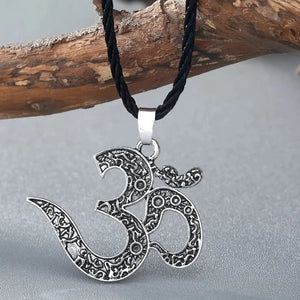 Pendentif Om Symbole Bouddhisme argent