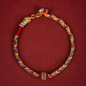 Bracelet Gourmette Multicolore Bouddhiste Tibétain