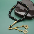 Tasbih dlouhý 33 korálků černý - muslimský modlitební růženec