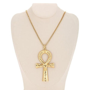 Collier Croix Egyptien Or Ankh