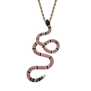 Collier Serpent rouge